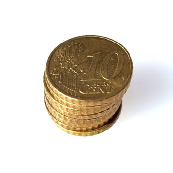 Euromuenzen, zehn cent