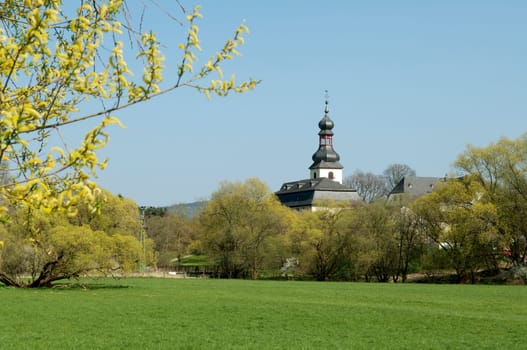 sankt, ferrutius, Aartal, Kirche, taunusstein