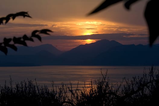 Sonnenuntergang, Abendstimmung, Gardasee