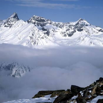 Nebel  Alpen