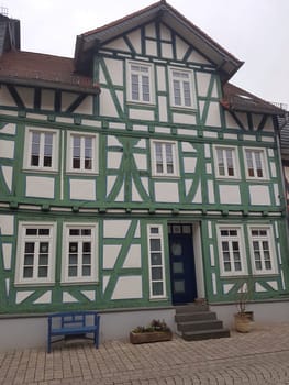 Fachwerkhaeuser, Altstadt, Idstein, Weiherwiese