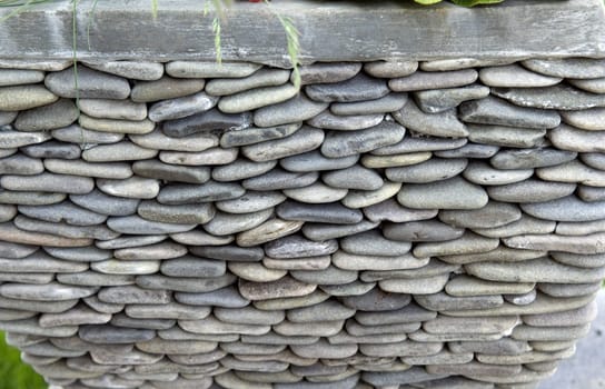 Kiesel, kieselsteine, Kuebelpflanze