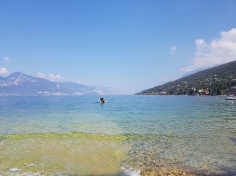 Badebucht, Torri del Benaco, Gardasee