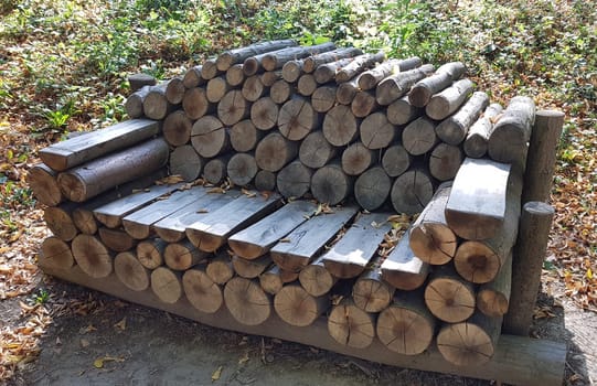Holzbank, Rustikale