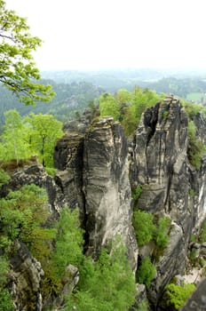 Basteibruecke, Basteiaussicht