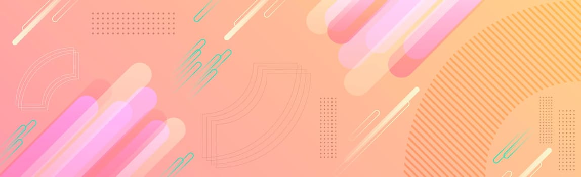 Abstract background with different geometric shapes - illustration