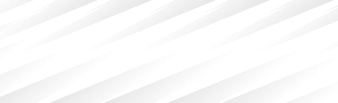 White vector panoramic background with wavy lines and shadows