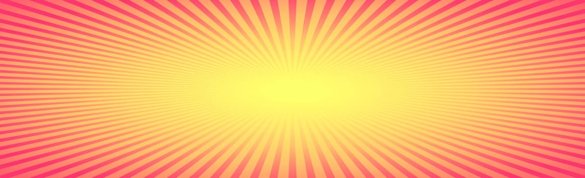 Panoramic background abstract rays of the sun around