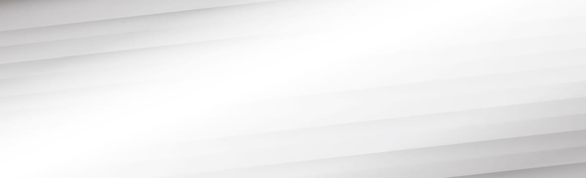 White vector panoramic background with wavy lines and shadows