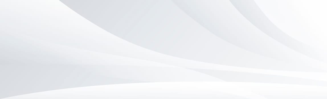 White vector panoramic background with wavy lines and shadows