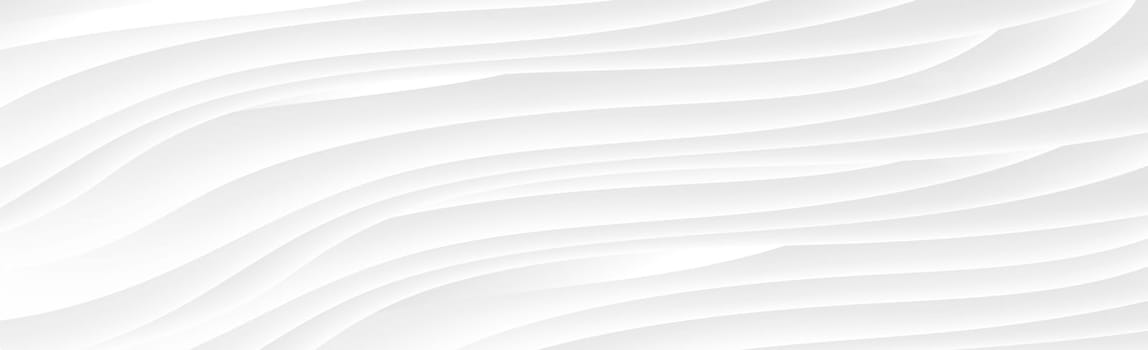 White panoramic background with wavy lines and shadows