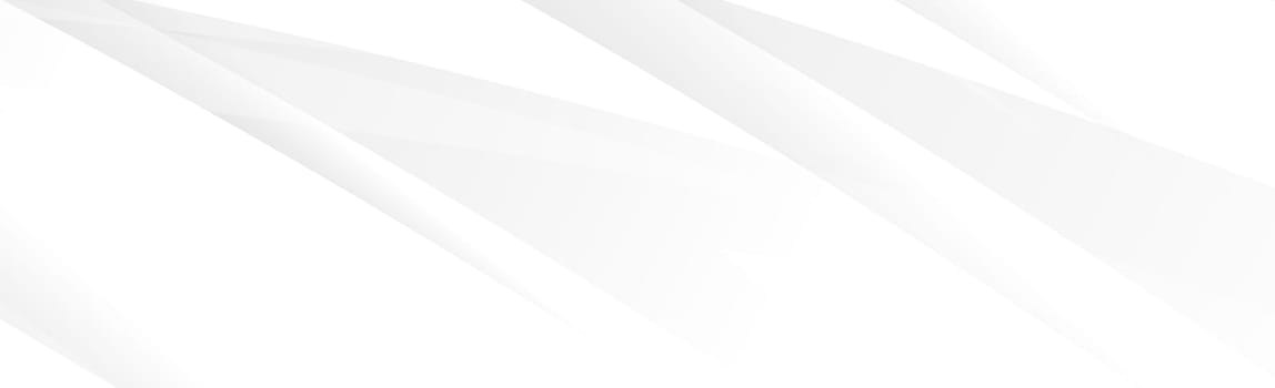White vector panoramic background with wavy lines and shadows