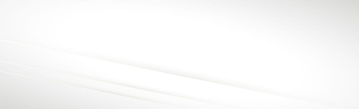 White vector panoramic background with wavy lines and shadows