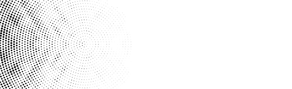 Many dots on a white background panorama