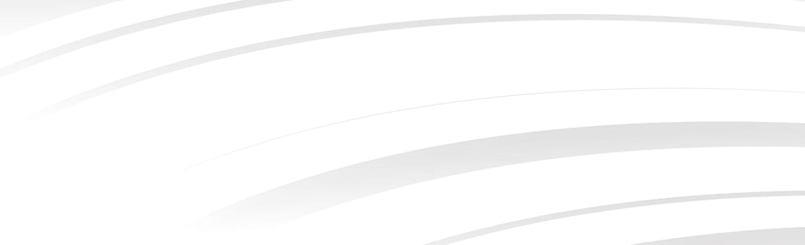 White vector panoramic background with wavy lines and shadows