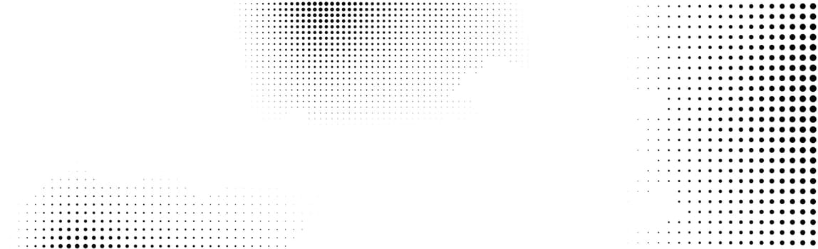 Many dots on a white background panorama