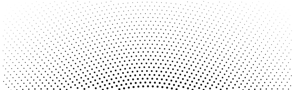 Many dots on a white background panorama