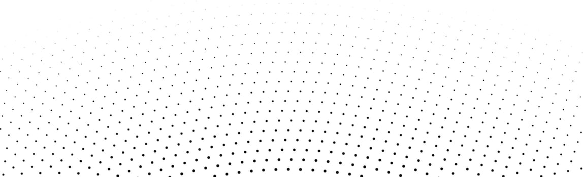 Many dots on a white background panorama