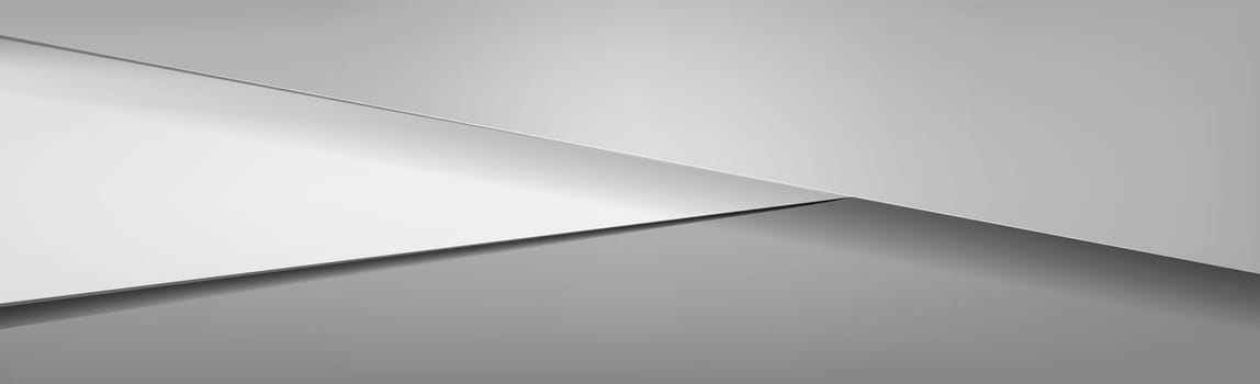 Dark black panoramic background with broken lines - illustration