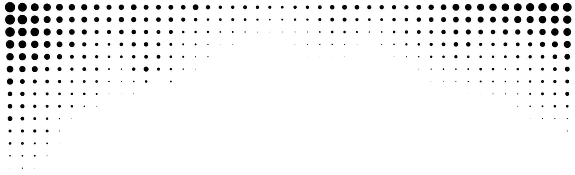 Many dots on a white background panorama