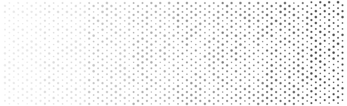 Many dots on a white background panorama