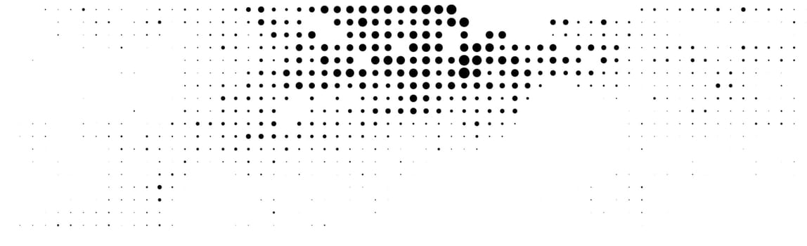 Many dots on a white background panorama