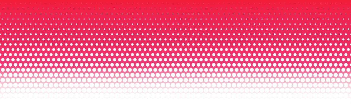 Many dots on a panoramic background - Vector illustration