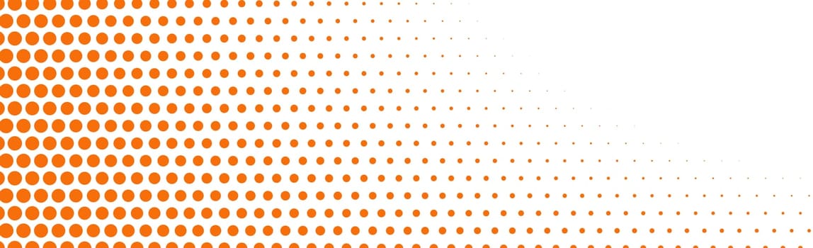 Many dots on a panoramic background - Vector illustration