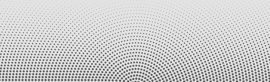 Many dots on a panoramic background - Vector illustration