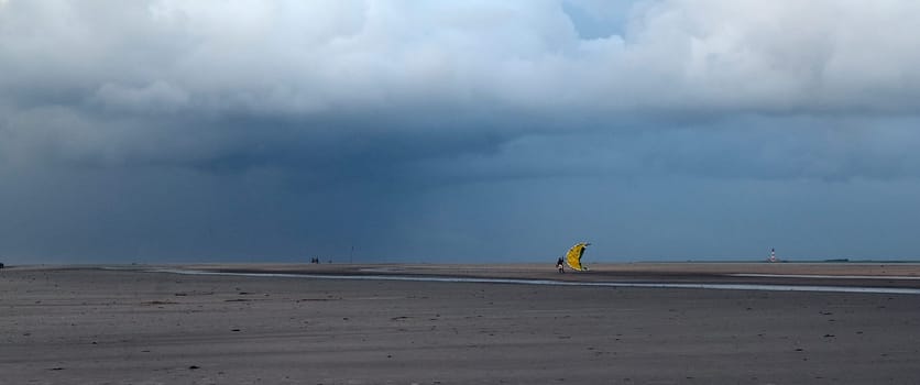 Kitesurfer, Lenkdrachensegeln, Sankt Peter-Ording