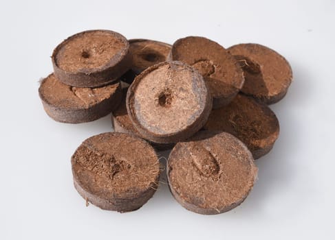 Kokos, Quelltabletten, gepresst, trocken