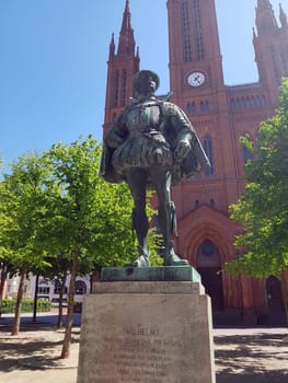 Wilhelm 1. Prinz von Oranien graf von Nassau, Denkmal, Wiesbaden, Marktkirche