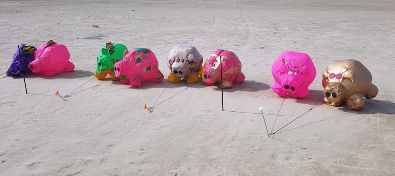 Bodenwindspiele, Strand, Windspiele