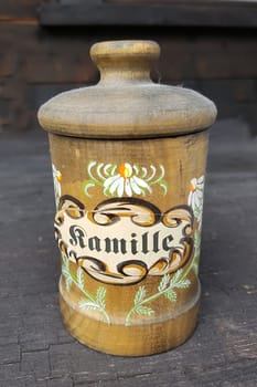 Teedose, Tee, Kamille, Chamomilla recutita  Dose
