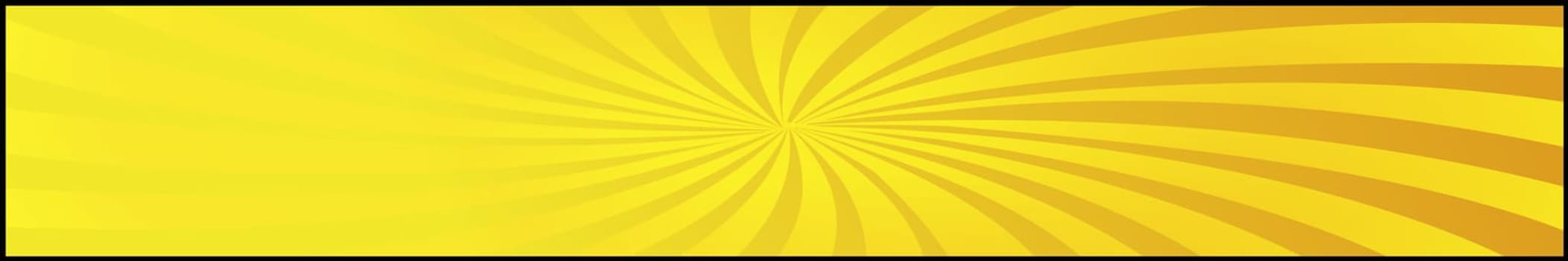 Orange comic zoom with lines and glow - Vector illustration
