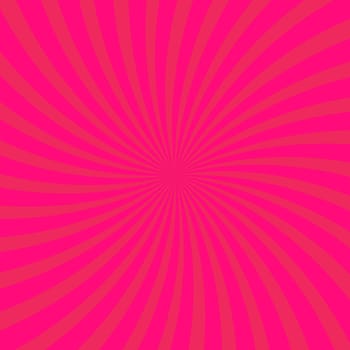 Panoramic red comic zoom with lines - Vector illustration