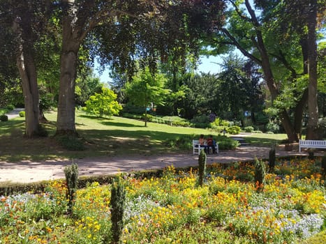 Kurpark, Wiesbaden, Englische, Parkanlage