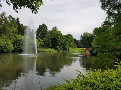 Kurpark, Wiesbaden, Englische, Parkanlage