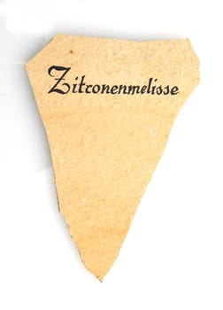 Zitronenmelisseschild