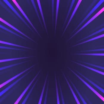 Blue comic zoom with lines and dots - Vector illustration