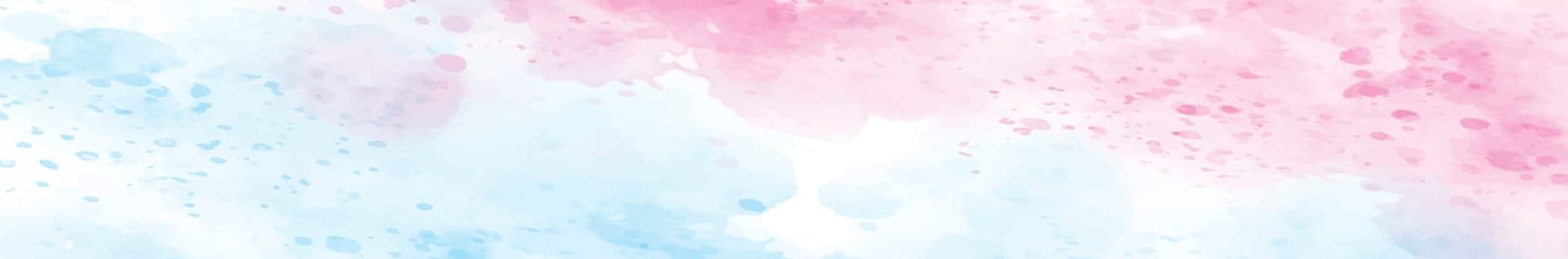Panoramic texture of realistic red watercolor on a white background - illustration