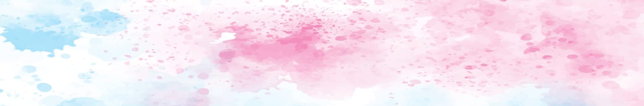 Panoramic texture of realistic red watercolor on a white background - illustration
