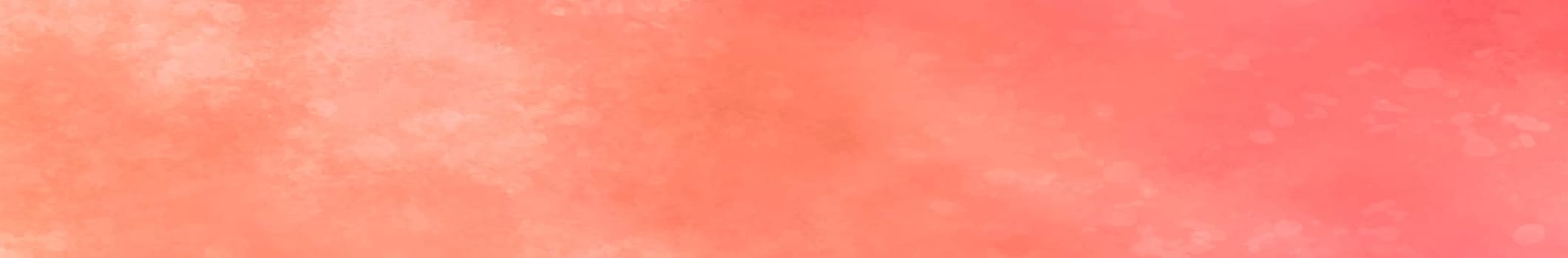 Panoramic texture of realistic red watercolor on a white background - illustration