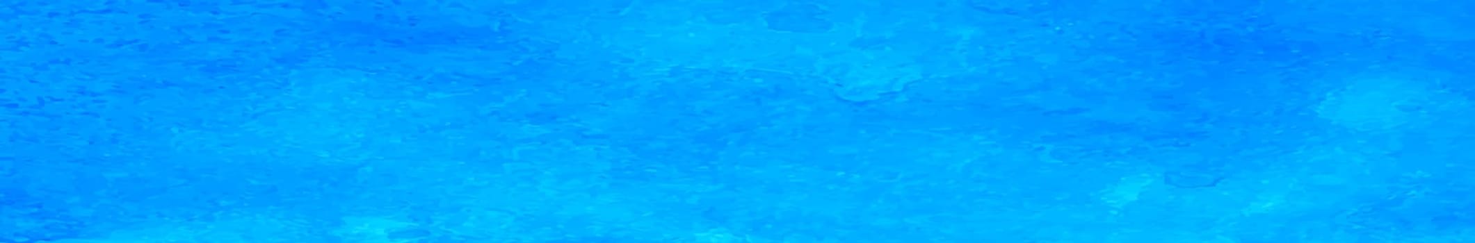 Realistic blue watercolor panoramic texture on white background - illustration