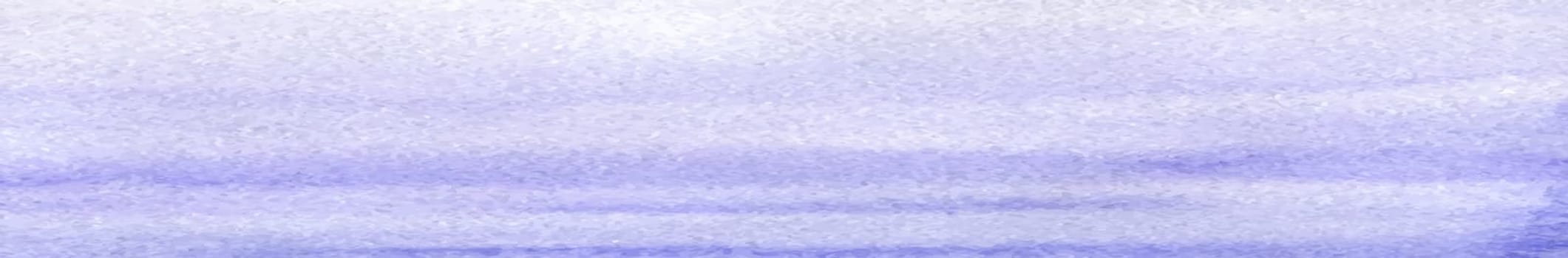 Realistic blue watercolor panoramic texture on white background - illustration