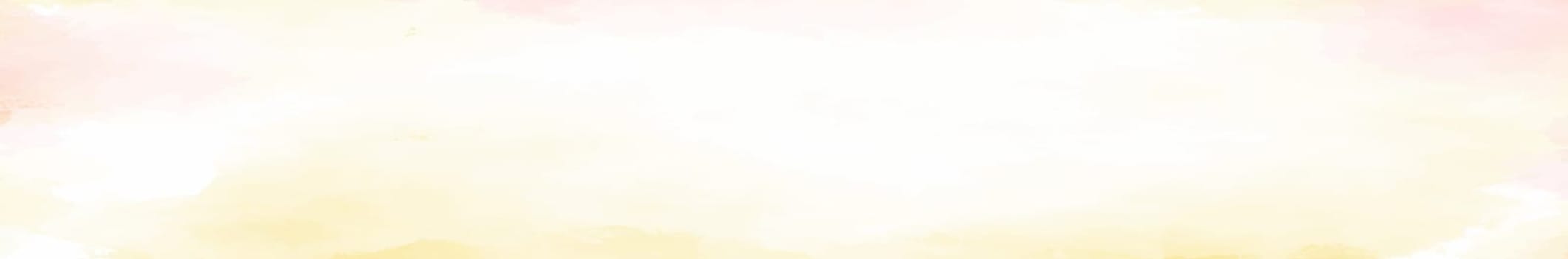 Panoramic texture of realistic green watercolor on a white background - illustration