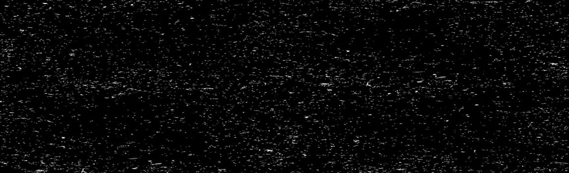 A lot of white splashes on a black panoramic background - Vector illustration