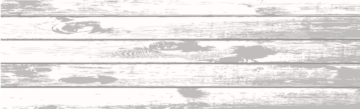 Panoramic texture of light wood with knots - Vector illustration