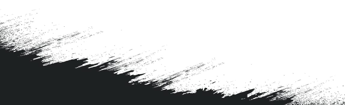 Grunge black and white panoramic background - Vector illustration