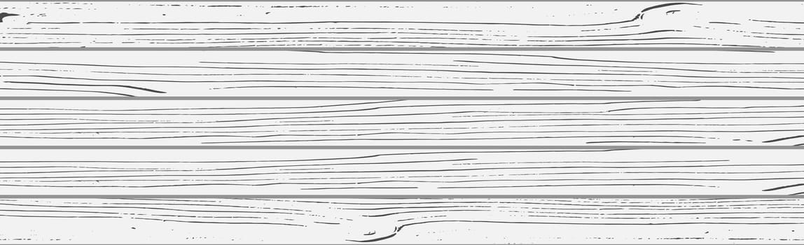 Panoramic texture of light wood with knots - Vector illustration